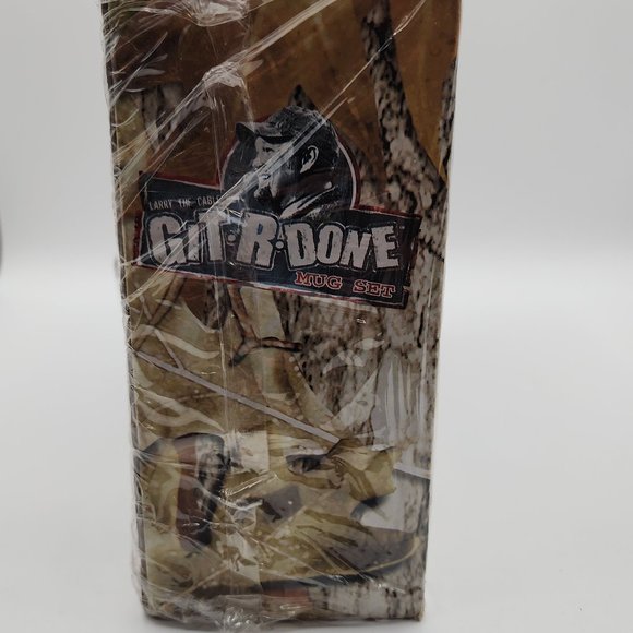 Vintage Larry the Cable Guy Git R Done Mug Set 16 oz 4 Piece Mug Set New in Box - Picture 8 of 12